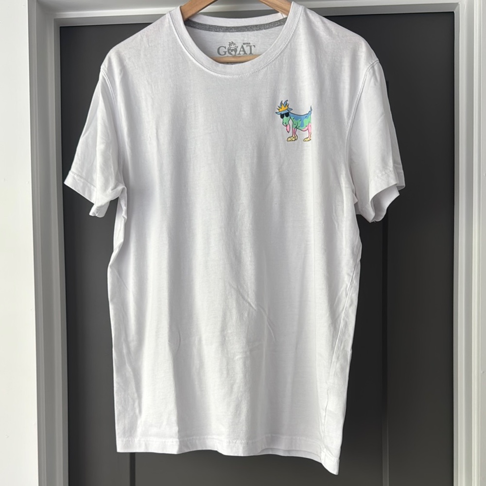 GOAT White Short Sleeve Tee